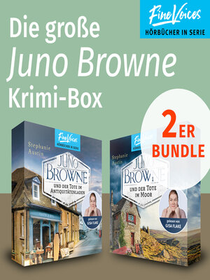 cover image of Die große Juno Browne Krimi-Box--Juno Browne und der Tote im Antiquitätenladen + Juno Browne und der Tote im Moor (ungekürzt)